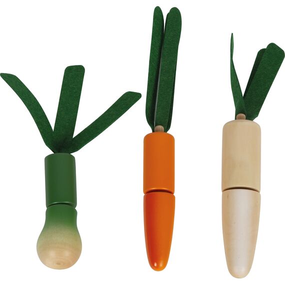 small Foot Schneide-Set Obst und Gemüse Fresh, Lebensmittel für Kinderküche, Rollenspielzeug ab 2 Jahren, 12563, Kindergerecht