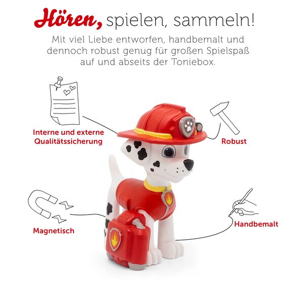 tonies Hörfiguren für Toniebox, Paw Patrol – Schneller als die Feuerwehr, Hörspiel mit 4 Geschichten für Kinder ab 3 Jahren, Spielzeit ca. 59 Minuten