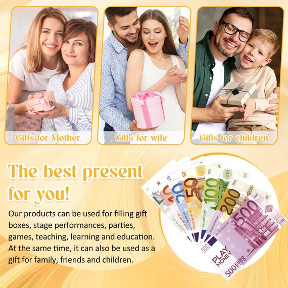 Spielgeld Kinder 175 Blätter, 5/10/20/50/100/200/500 Learning Resources Spielgeld Set, Geldscheine, für Rollenspiele, zum Rechnen und Lernen
