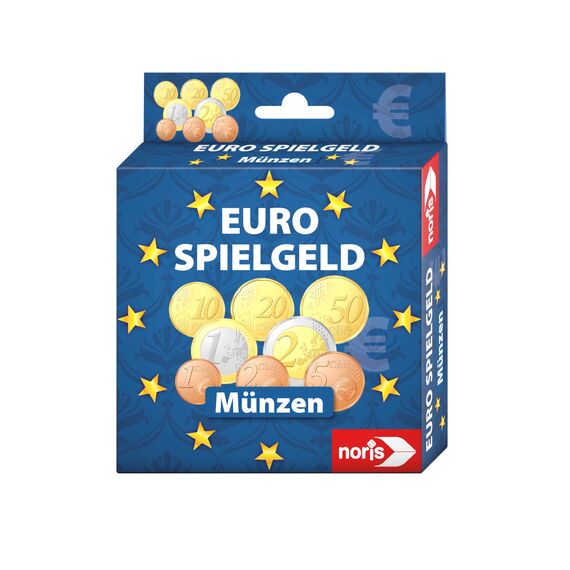 Noris 606521012 - Spielgeld Münzen - geeignet als Spielset für Spielkassen, Kaufladen, rechnen lernen, uvm., ab 3 Jahren