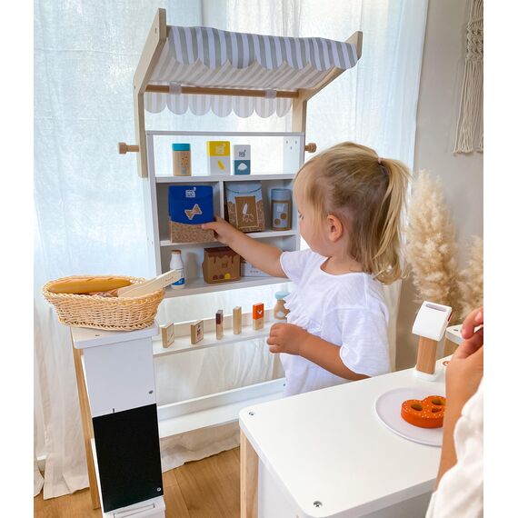 small foot Schokoküsse "fresh" aus Holz, Zubehör für Kaufladen und Kinderküche, Rollenspielzeug ab 3 Jahren, 12349