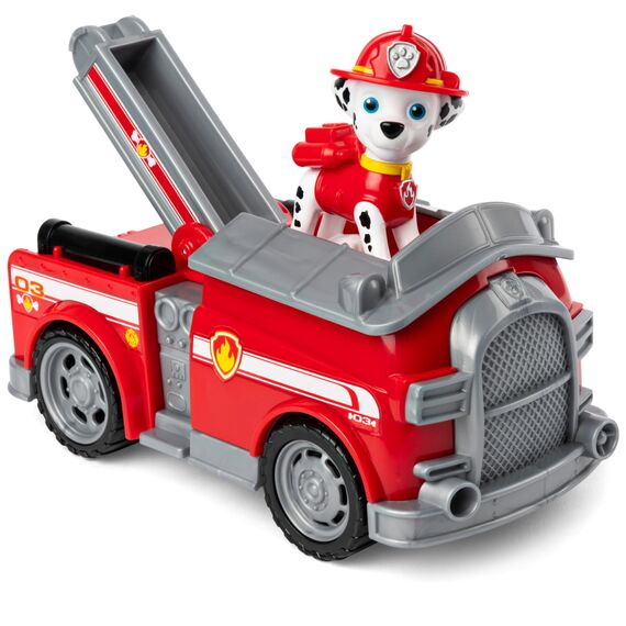 PAW PATROL, Feuerwehr-Auto mit Marshall-Figur (Sustainable Basic Vehicle/Basis Fahrzeug), Spielzeug für Kinder ab 3 Jahren