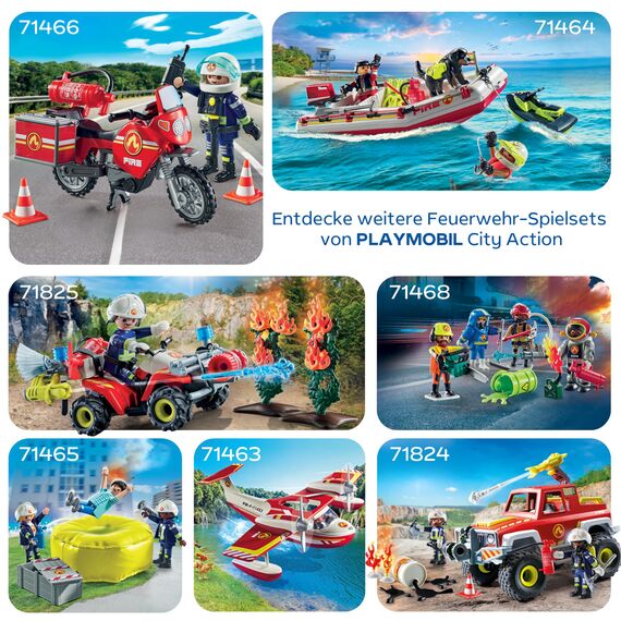 PLAYMOBIL | Action Heroes | Feuerwehrtruck | Feuerwehrauto | Spielzeugauto | Spielzeug für Kinder ab 4 Jahren | 71824