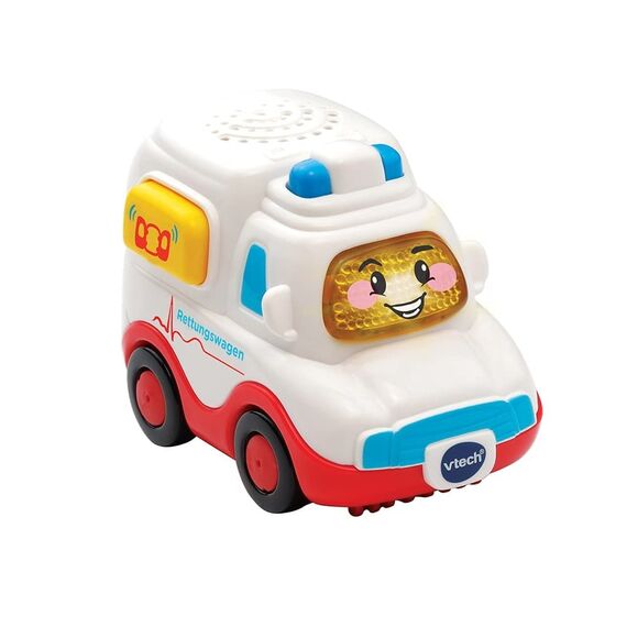 Vtech 80-242104 TUT TUT Baby Flitzer - 3er Set Einsatzfahrzeuge (Feuerwehrauto, Rettungswagen, Polizei), Babyautos, Mehrfarbig