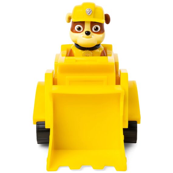 Spin Master PAW Patrol, Baustellen-Fahrzeug mit Rubble-Figur (Basic Vehicle/Basis Fahrzeug), Spielzeugauto, ab 3 Jahren