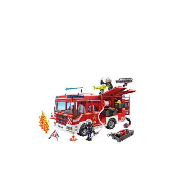 PLAYMOBIL City Action 9464 Feuerwehr-Rüstfahrzeug mit Licht und Sound, Ab 5 Jahren