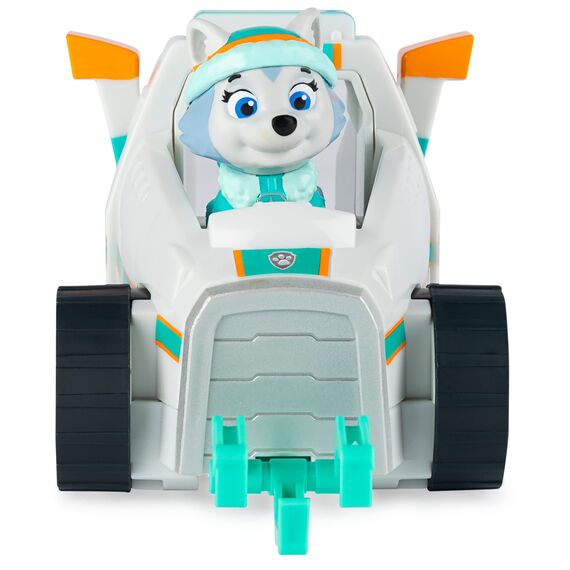 PAW PATROL, Schneeraupe-Fahrzeug mit Everest-Figur (Basic Vehicle/Basis Fahrzeug), Spielzeugauto, ab 3 Jahren