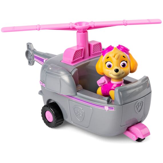 PAW PATROL, Helikopter-Fahrzeug mit Skye-Figur (Basic Vehicle/Basis Fahrzeug), Spielzeugauto, ab 3 Jahren