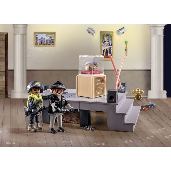 PLAYMOBIL | Polizei Adventskalender für Kinder | Museumsdiebstahl | Adventskalender für Polizeifans | Adventszeit voller Überraschungen | 71347