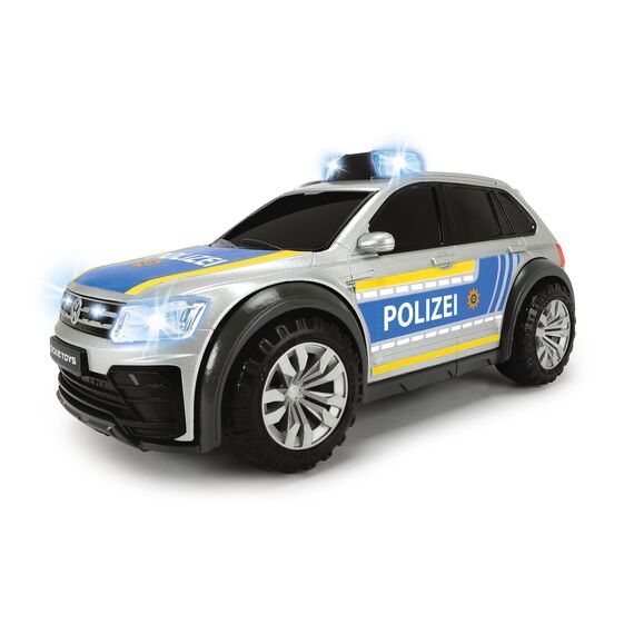 Dickie Toys VW Tiguan R-Line Polizeiauto (25 cm) mit Licht & Sound - Lizenziertes Polizei-SUV Spielzeug ab 3 Jahre, inkl. Batterien - 203714013
