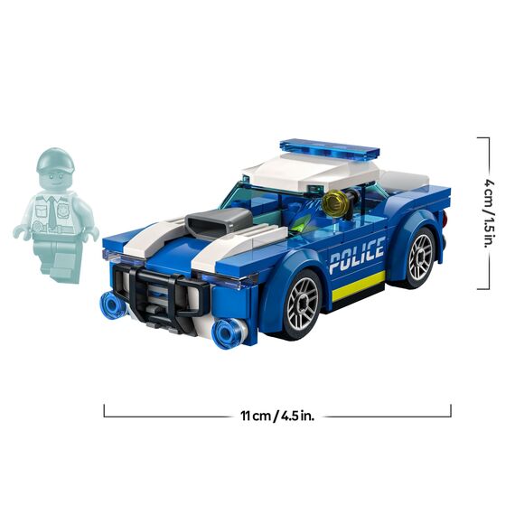LEGO 60312 City Polizeiauto, Polizei-Spielzeug ab 5 Jahren, Geschenk für Kinder mit Polizisten-Minifigur, Abenteuer-Serie, kreatives Kinderspielzeug für Jungen und Mädchen