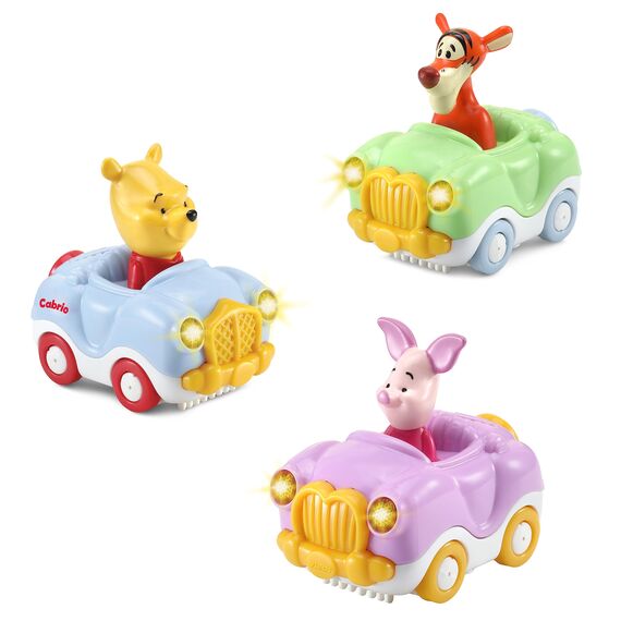 Vtech 80-406564 TUT TUT Baby Flitzer - Disney Set 1 (Winnie Puuhs-, Tiggers- und Ferkels Cabrio)
