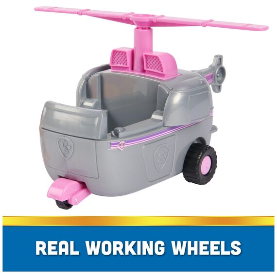 PAW PATROL, Helikopter mit Skye-Figur (Sustainable Basic Vehicle/Basis Fahrzeug), Spielzeug für Kinder ab 3 Jahren