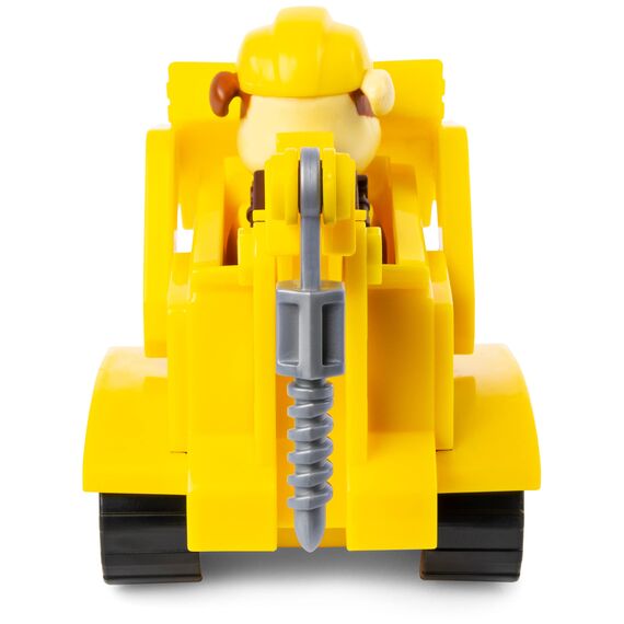Spin Master PAW Patrol, Baustellen-Fahrzeug mit Rubble-Figur (Basic Vehicle/Basis Fahrzeug), Spielzeugauto, ab 3 Jahren