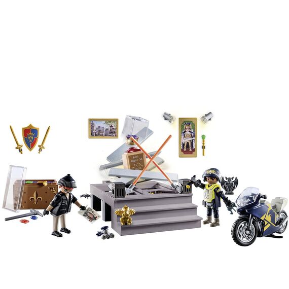 PLAYMOBIL | Polizei Adventskalender für Kinder | Museumsdiebstahl | Adventskalender für Polizeifans | Adventszeit voller Überraschungen | 71347