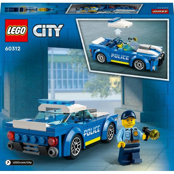 LEGO 60312 City Polizeiauto, Polizei-Spielzeug ab 5 Jahren, Geschenk für Kinder mit Polizisten-Minifigur, Abenteuer-Serie, kreatives Kinderspielzeug für Jungen und Mädchen
