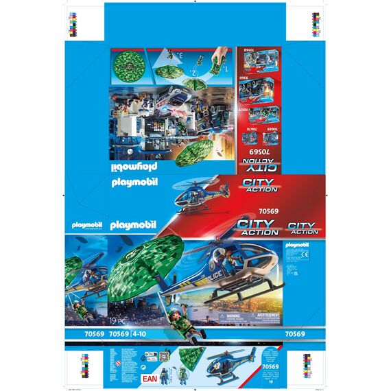 PLAYMOBIL | City Action | Polizei-Hubschrauber | Spielzeug für Kinder ab 4 Jahren | 70569