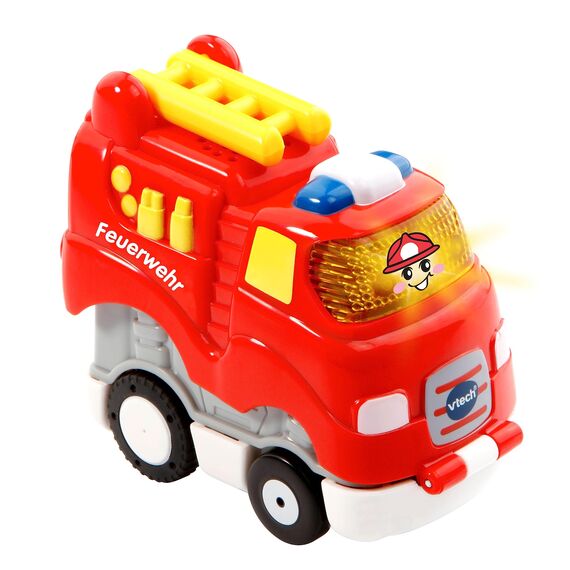 Vtech TUT TUT Baby Flitzer Press&Go Set - Feuerwehr, Lokomotive, Polizei - 3 Fahrzeuge im Set