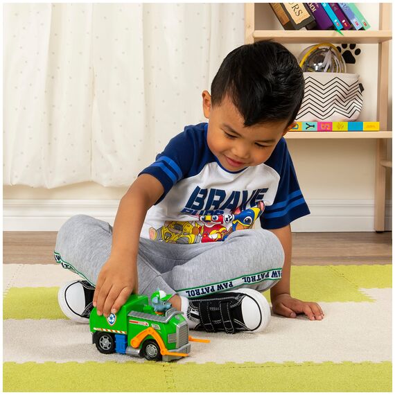 PAW Patrol, Recycling-Fahrzeug mit Rocky-Figur (Basic Vehicle/Basis Fahrzeug), Spielzeugauto, ab 3 Jahren