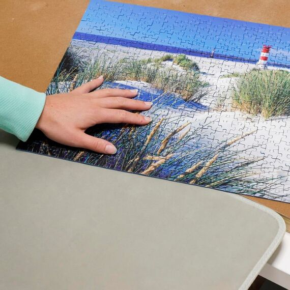 Haushalt International Puzzletisch 1000 Teile Puzzel Tisch 76x57cm Puzzel Board 4 Schubladen Puzzlebrett