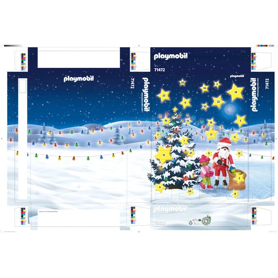 PLAYMOBIL | Adventskalender für Kinder| Ausflug auf den Weihnachtsmarkt | winterliches Abenteuerspielzeug | Mit bunten Figuren und Accessoires| Ab 4 Jahren | 71472