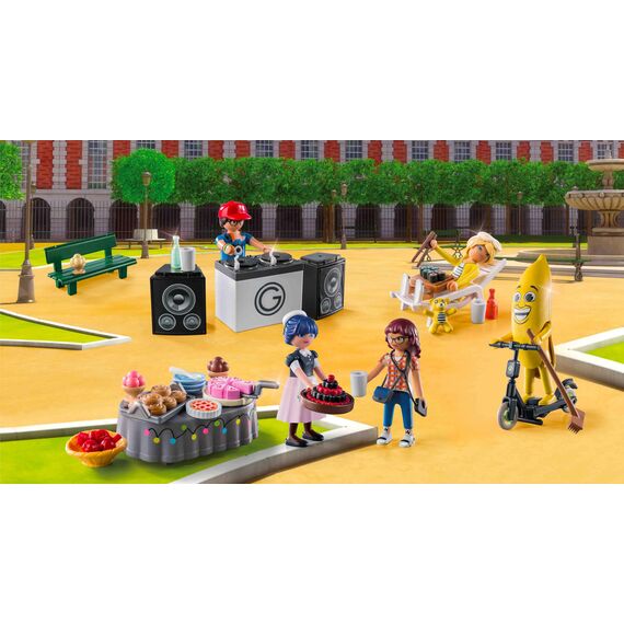 PLAYMOBIL | Adventskalender Miraculous | Ladybug - Picknick in Paris | 24 spannende Türchen | Inklusive fünf Figuren | Adventskalender 2024 | Zauberhaftes Spielzeug für Kinder ab 4 Jahren | 71344