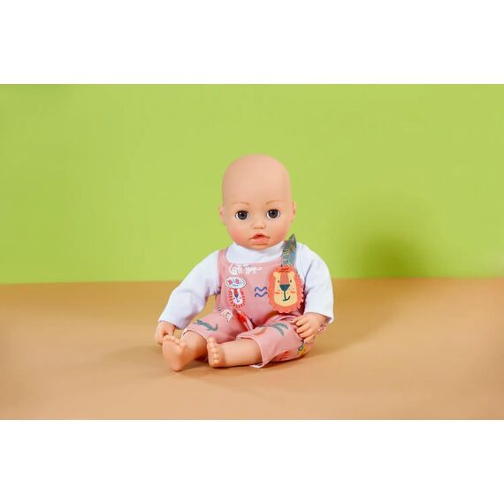 BABY born Strampler mit Langen Ärmeln & Dschungelmotiven - Hochwertiges Puppenzubehör - Kleidung geeignet für Puppen der Größe 43 cm