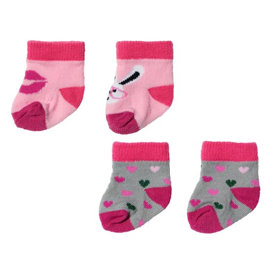 BABY born Socken 43cm, 2 Paar Bunte Socken für 43 cm Puppen, Set Nicht frei wählbar, 836057 Zapf Creation