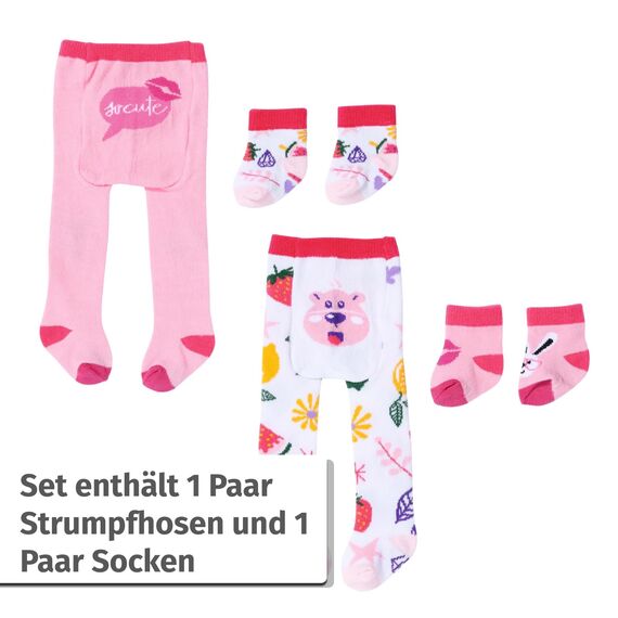 BABY Born Strumpfhose und Socken im Set für 43 cm Puppen, Set Nicht frei wählbar 836064 Zapf Creation