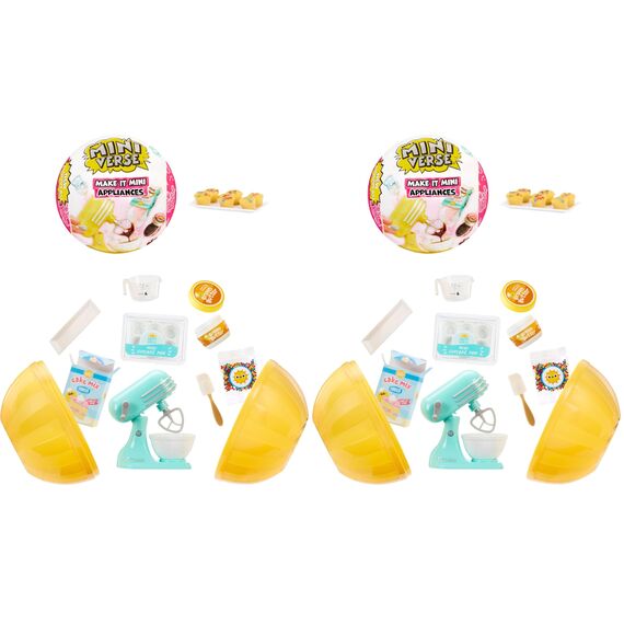 MGA's Miniverse Make It Mini Appliances Series 2 - Sammlerstücke, Geheimnisvolle Blindverpackung, Basteln mit Harz, Lebensmittel-Nachbildungen aus der Küche, für Sammler & Kinder ab 8, Nicht ESSBAR