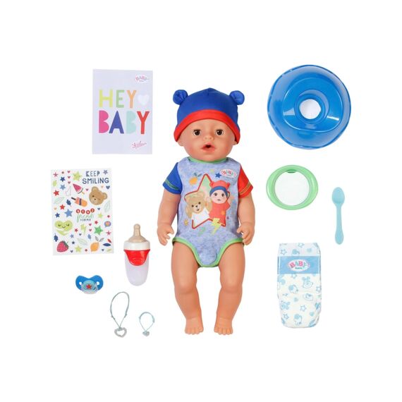 BABY Born Jonas - 43 cm große Babypuppe - 10 Funktionen inkl. Accessoires & Strampler - Funktioniert komplett ohne Batterien - Geeignet für Kinder ab 3 Jahren