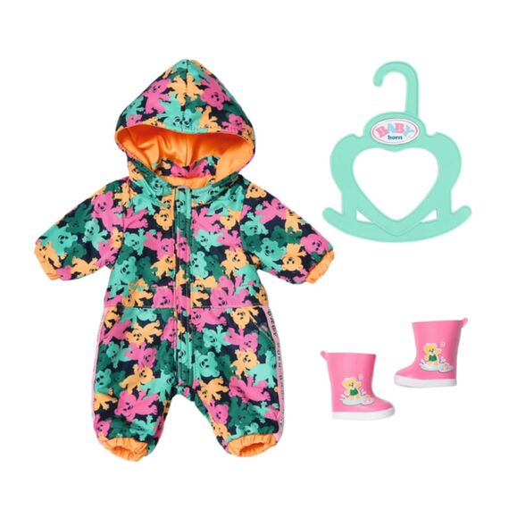 Baby Born Little Outdoor Anzug für 36 cm Puppen, 836323 Zapf Creation, grün