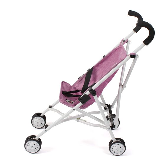Puppenbuggy Roma, Puppenwagen, Mini-Buggy, Jeans Pink