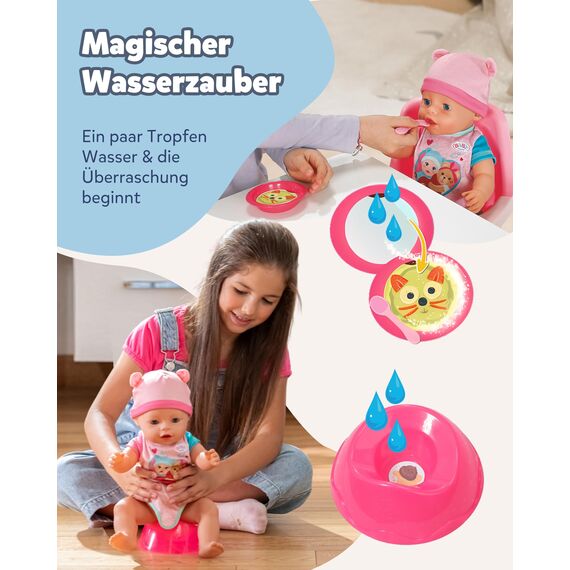 BABY Born Emma - 43 cm große Babypuppe - 10 Funktionen inkl. Accessoires & Strampler - Funktioniert komplett ohne Batterien - Geeignet für Kinder ab 3 Jahren