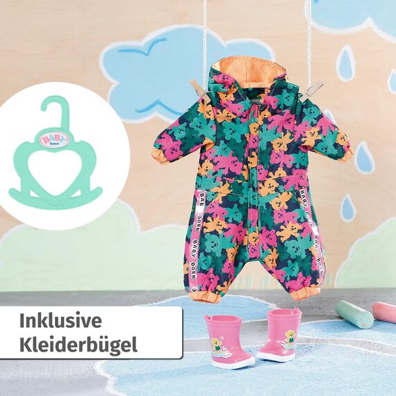 Baby Born Little Outdoor Anzug für 36 cm Puppen, 836323 Zapf Creation, grün