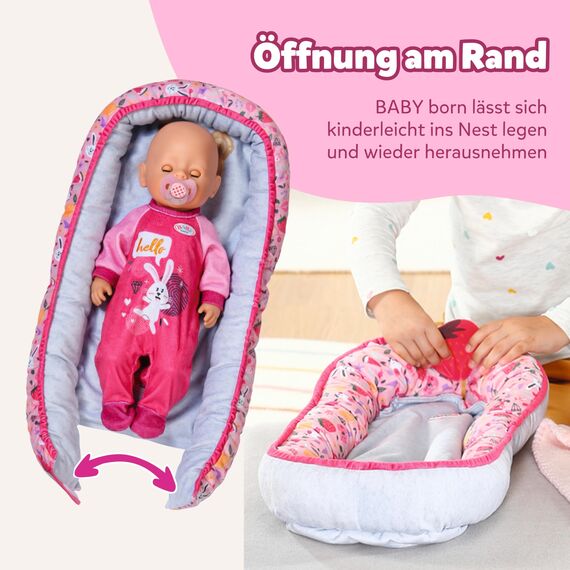 BABY born Baby Nest - Für alle 36 cm & 43 cm Puppen - Hochwertiges Puppenzubehör - Geeignet für Kinder ab 3 Jahren