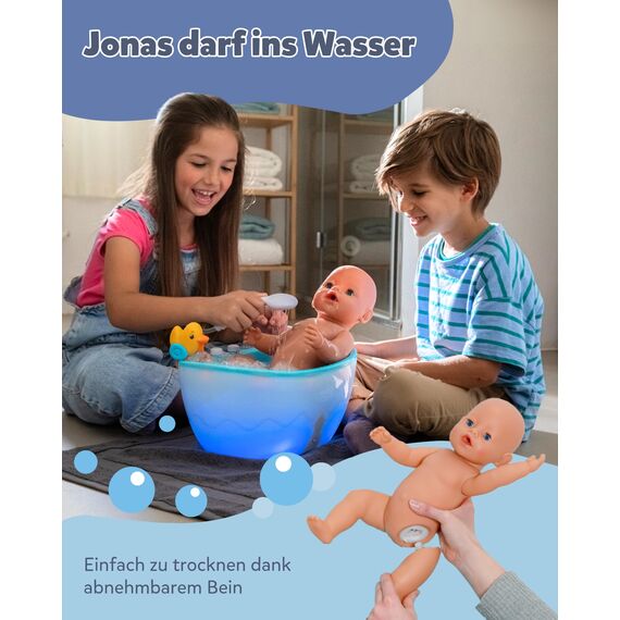 BABY Born Jonas - 43 cm große Babypuppe - 10 Funktionen inkl. Accessoires & Strampler - Funktioniert komplett ohne Batterien - Geeignet für Kinder ab 3 Jahren