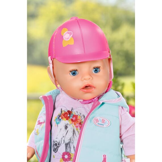 BABY born Deluxe Reiter-Outfit mit Hose, Stiefeln und Helm für 43 cm Puppen, 831175 Zapf Creation