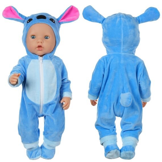 Aolso Kleidung Outfits für Baby Puppen, Babypuppenkleidung für 14–18 Zoll große Puppen, 35–45 cm große Babypuppen, Puppe Zubehör, Neue Puppenkleidungs-Outfits, Geschenke für Mädchen (Stich)