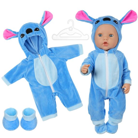 Aolso Kleidung Outfits für Baby Puppen, Babypuppenkleidung für 14–18 Zoll große Puppen, 35–45 cm große Babypuppen, Puppe Zubehör, Neue Puppenkleidungs-Outfits, Geschenke für Mädchen (Stich)