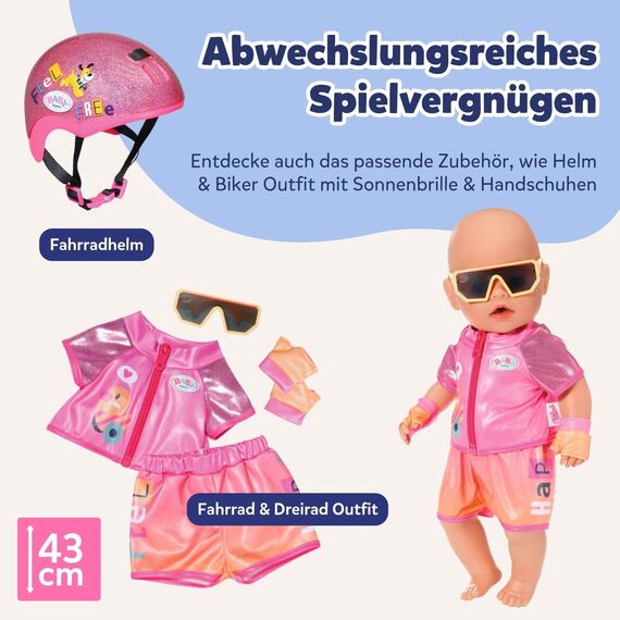 BABY Born Schwimmende Lizzie 30cm, Aufzieh-Badepuppe, wasserfest, funktioniert ohne Batterien, 30 cm große Puppe, 834060 Zapf Creation