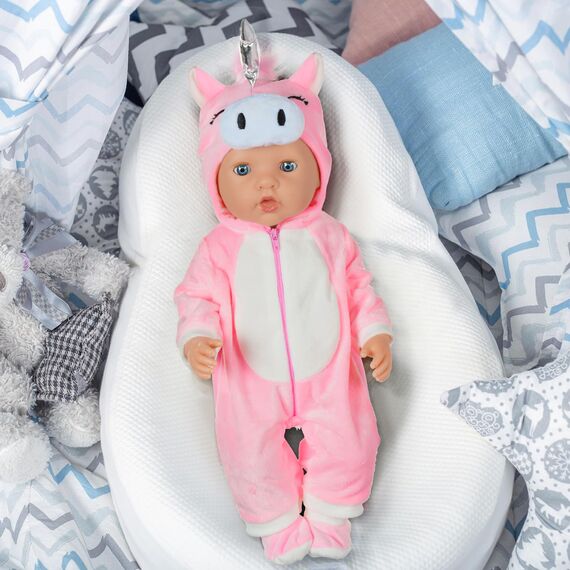 Aolso Kleidung Outfits für Baby Puppen, Babypuppenkleidung für 14–18 Zoll große Puppen, 35–45 cm große Babypuppen, Puppe Zubehör, Neue Puppenkleidungs-Outfits, Geschenke für Mädchen (Einhorn)