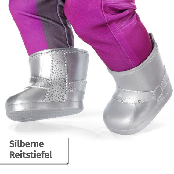 BABY born Deluxe Reiter-Outfit mit Hose, Stiefeln und Helm für 43 cm Puppen, 836194 Zapf Creation