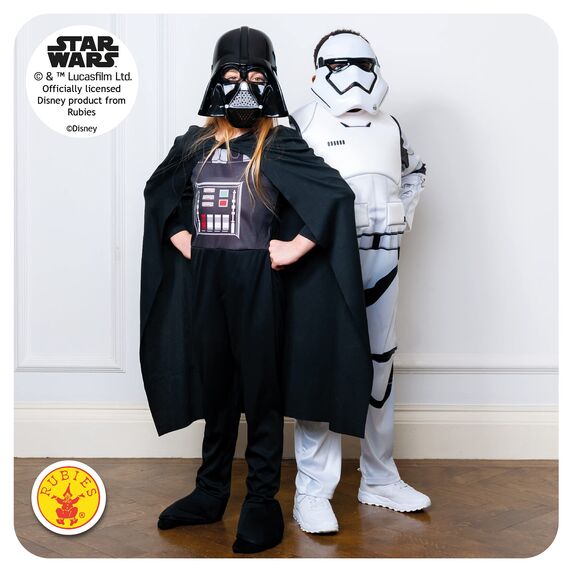 Rubie's Offizielles Disney Star Wars Darth Vader-Kostüm, Kindergröße S, Alter 9-10 Jahre,