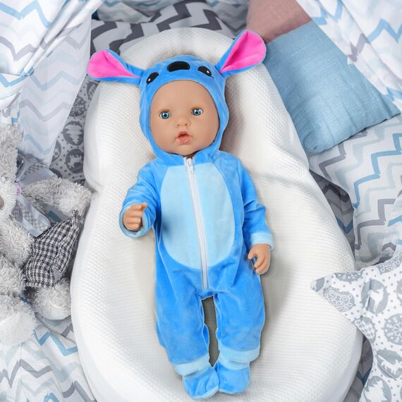 Aolso Kleidung Outfits für Baby Puppen, Babypuppenkleidung für 14–18 Zoll große Puppen, 35–45 cm große Babypuppen, Puppe Zubehör, Neue Puppenkleidungs-Outfits, Geschenke für Mädchen (Stich)