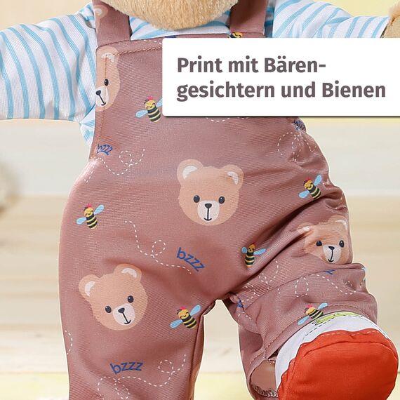 BABY born Bärenanzug, Kleidung für BABY born Bär oder 43 cm Puppen, 834732 Zapf Creation
