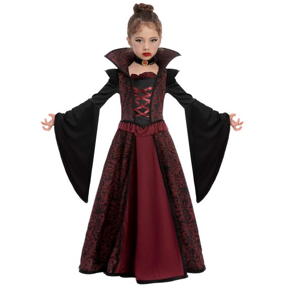 Spooktacular Creations Königlicher Vampir Kostüm Set für Mädchen Halloween Kostümparty, Rollenspiel, Karneval Cosplay, Vampir-Themenparty 3T (3-4 Jahre)