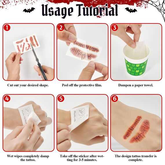 Halloween Kostüm Kinder, Zombie Cheerleader Kostüm, Monster High Faschingskostüme mit Strümpfen Pom Poms Tattoos, 9 PCS Halloween Cheerleader Horror Braut Kostüm für 10-12 Jahre Teenager Mädchen