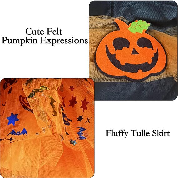 Hexenkostüm Kinder,Halloween Kostüm kinder Hexe Mädchen,Tütü Hexen Verkleidung Set für Halloween mit Hexenhut und Besen,Tüllrock Spinnenkostüm für kinder,Karneval Mottoparty Halloween Accessoiresf