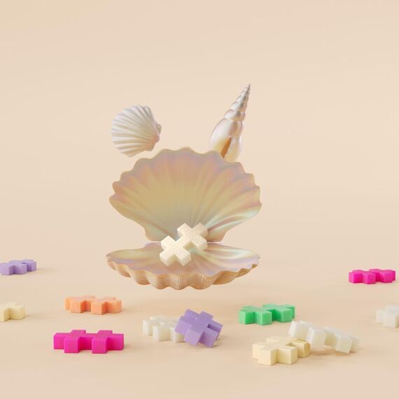 Plus-Plus 240 Kreativ Bausteine Pearl